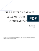 De La Huelga Salvaje A La Autogestión Generalizada. GUY DEBORD.