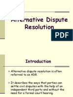 Alternative Dispute Resolution