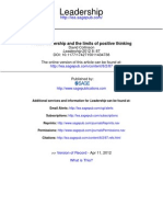 Prozac Leadership and The Limits of Positive Thinking