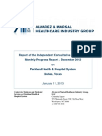 10th Monthly Compliance Report On Parkland Memorial Hospital