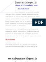 Engineering Graphics Projection of Straight Lines