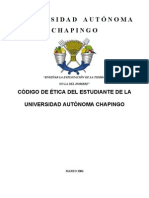 Código de Ética Del Estudiante Chapinguero