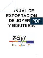 Manual de Exportacion de Joyeria