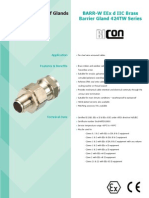 Explosion Proof Cable Glands Prysmian Barrier Glands (424TW) For SWA Steel Wire Armour Cable