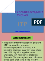 Idiopathic Thrombocytopenic Purpera