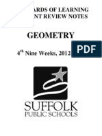 Geometry Crns 12-13 4th Nine Weeks