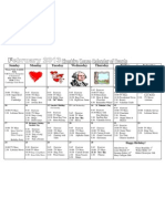 February 2013 Cheshire House Recreation Calendar