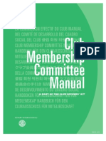 Club Membership Committee Manual