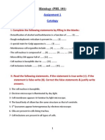 Assignment 1 (Cytology)