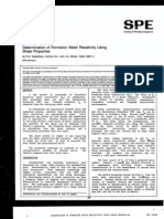 Determination Formation RW Using Shale Properties