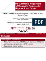 Qualitative and Quantitative Image-Based Biomarkers of Therapeutic Response For Triple Negative Cancer