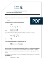 Conservation of Linear Momentum