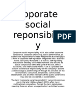 Coporate Social Reponsibilit y