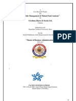 Report On Mutual Fund Analysis