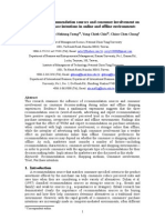 The Effect of Recommendation Sources and Consumer Involvement On Trust and Purchase Intentions in Online and Offline Environments