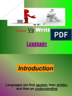 Spoken Vs Written P