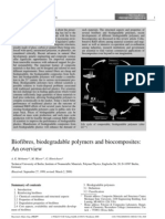 Biofibres Biodegradable Polymers and Biocomposites An Overview