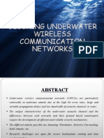 Securing Underwatre Wireless Communication Networks