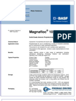 Chemicals Zetag DATA Powder Magnafloc 1011 - 0410