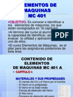 MC401 Elementos de Maquina Clases de Todo El Ciclo