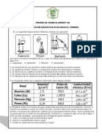 Evaluacion de Quimica