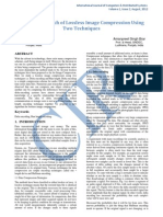 A Novel Approach of Lossless Image Compression Using Two Techniques