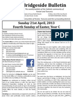 Bridgeside Bulletin: Sunday 21st April, 2013 Fourth Sunday of Easter, Year C