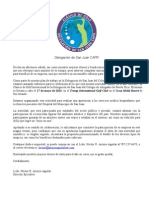 Carta de Auspicio - 1er Clásico Golf Delegación de San Juan - CAPR