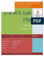 Dbms Lab Questions