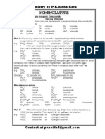 Inorganic Nomenclature