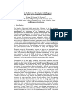 Analysis of A Distributed Hydrological Model Response by Using Spatial Input Data With Variable Resolution