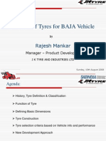 Selection of Tyres For BAJA Vehicle: Rajesh Mankar