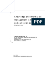 Knowledge and Information Management in Water and Sanitation Sector A Hard Nut To Crack