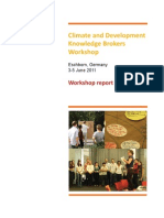 2011 Climate Knowledge Brokers Workshop - Final Report