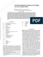 Conceptual Study of A Rocket-Ramjet Combined-Cycle Engine For An Aerospace Plane