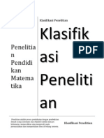 Klasifikasi Penelitian