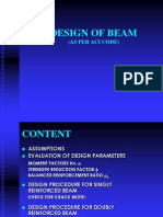 Design of Beam-Aci-11-01-05