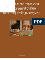 Prevention On and Responses To Violence Against Children Within The Juvenile Justice System