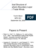 Vertical Structure of The Atmospheric Boundary Layer in Trade Winds