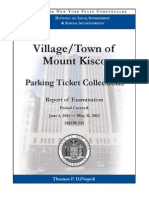 Mount Kisco Audit, Parking Ticket Collections