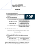 Chemical Bonding Notes 