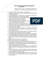 Problemas para Plantear Ecuaciones y Sistemas de Ecuaciones