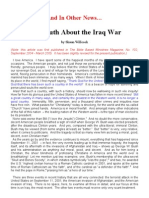 The Truth About The Iraq War: and in Other News