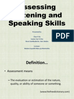 Assessing Listening and Speaking Skills 1