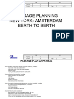 Passage Plan - New York - Amsterdam