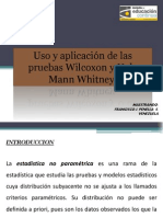 Uso y Aplicacion de Las Pruebas de Wilcoxon y U de Mann-Whitney DR. PENELLA