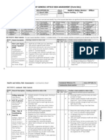 Example of Generic Office Risk Assessment (Form Ra1) : Staff, Visitors, Contractors