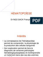 Hematopoïse & Propriété Du Sang