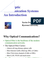 Fiber-Optic Communication Systems An Introduction: Xavier Fernando Ryerson University