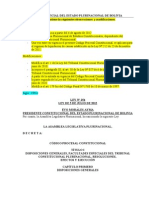 Ley #254 Código Procesal Constitucional